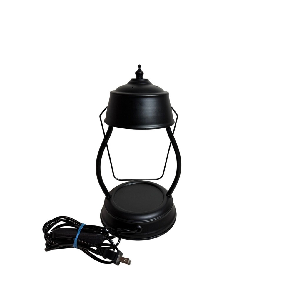 Blissful Bungalow Lantern‎ Style Candle Warmer Lamp Black Electric Heat Bulb - Picture 4 of 10